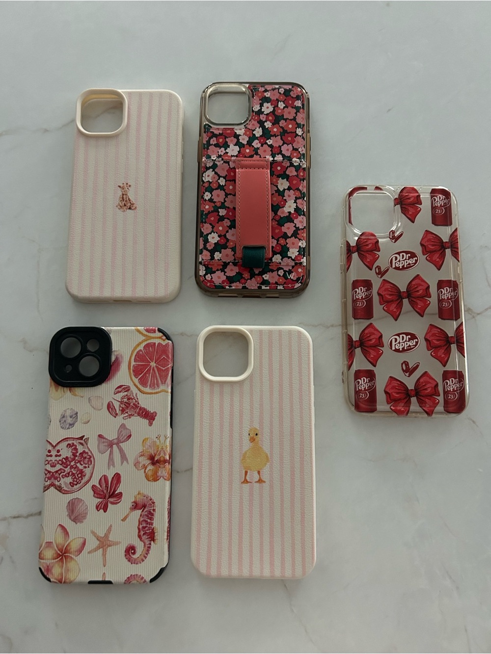 Assorted Pink Floral & Novelty iPhone 14 Plus Cases - Multiple Designs
